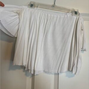 Urban Outfitters White Off-Shoulder Top